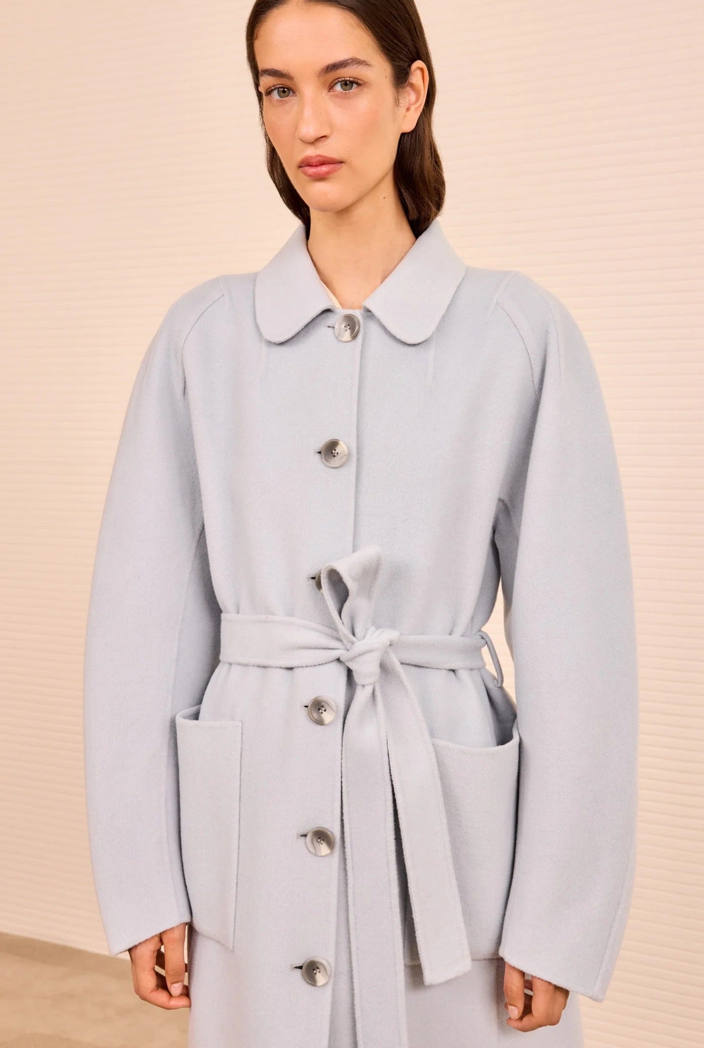 Lisbeth Long Wool Coat w/ Belt