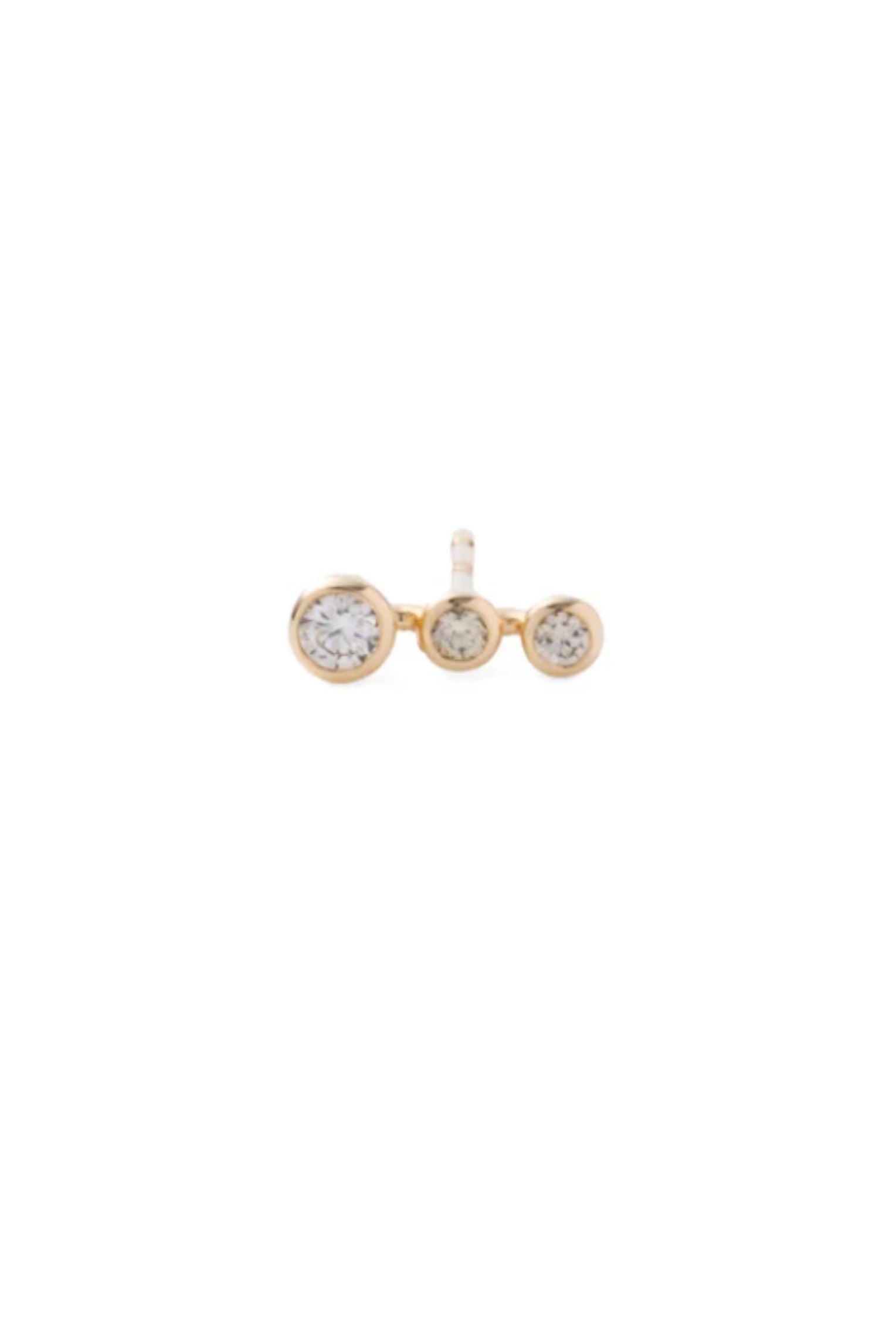 Drosera Diamond Stud Earring