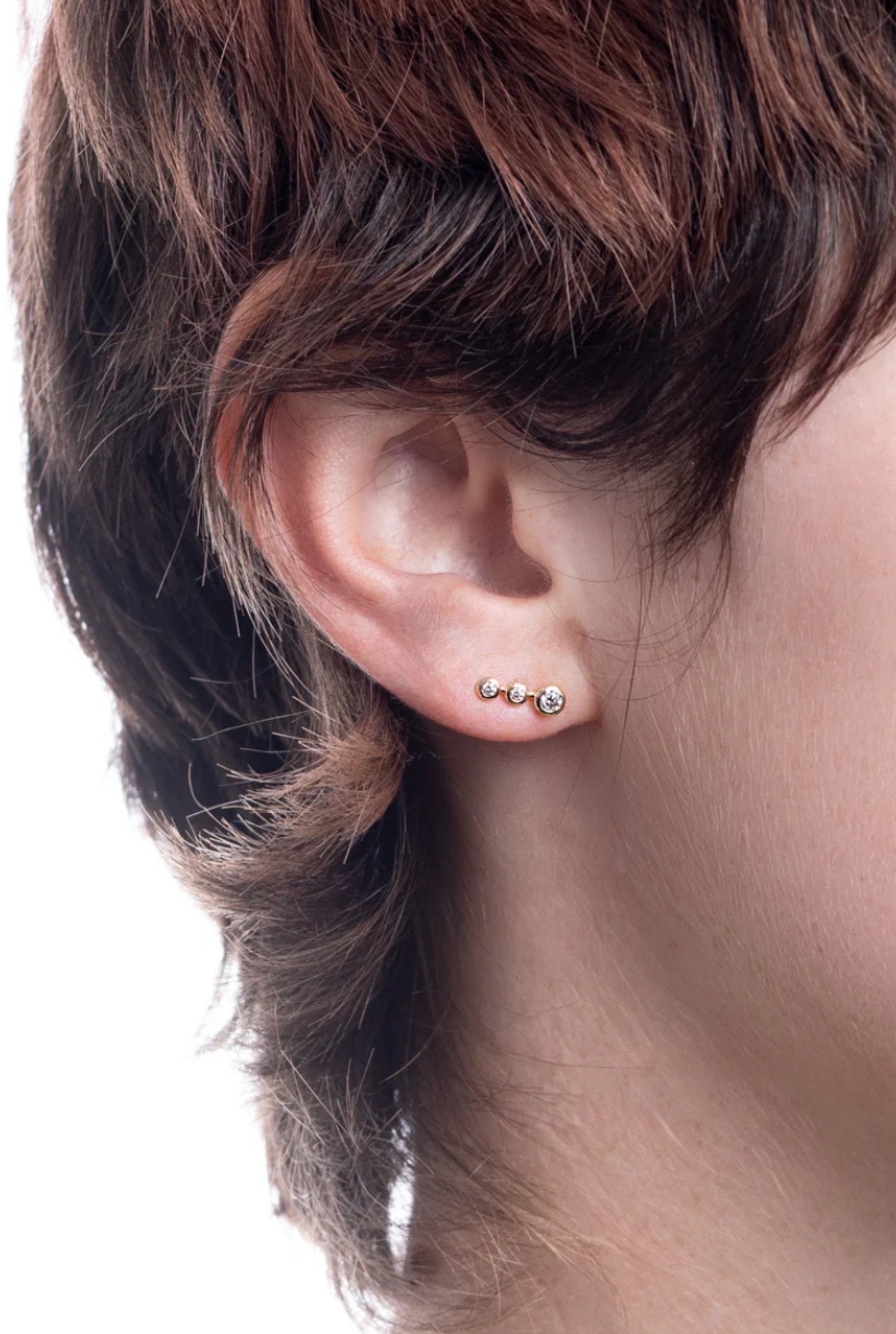 Drosera Diamond Stud Earring