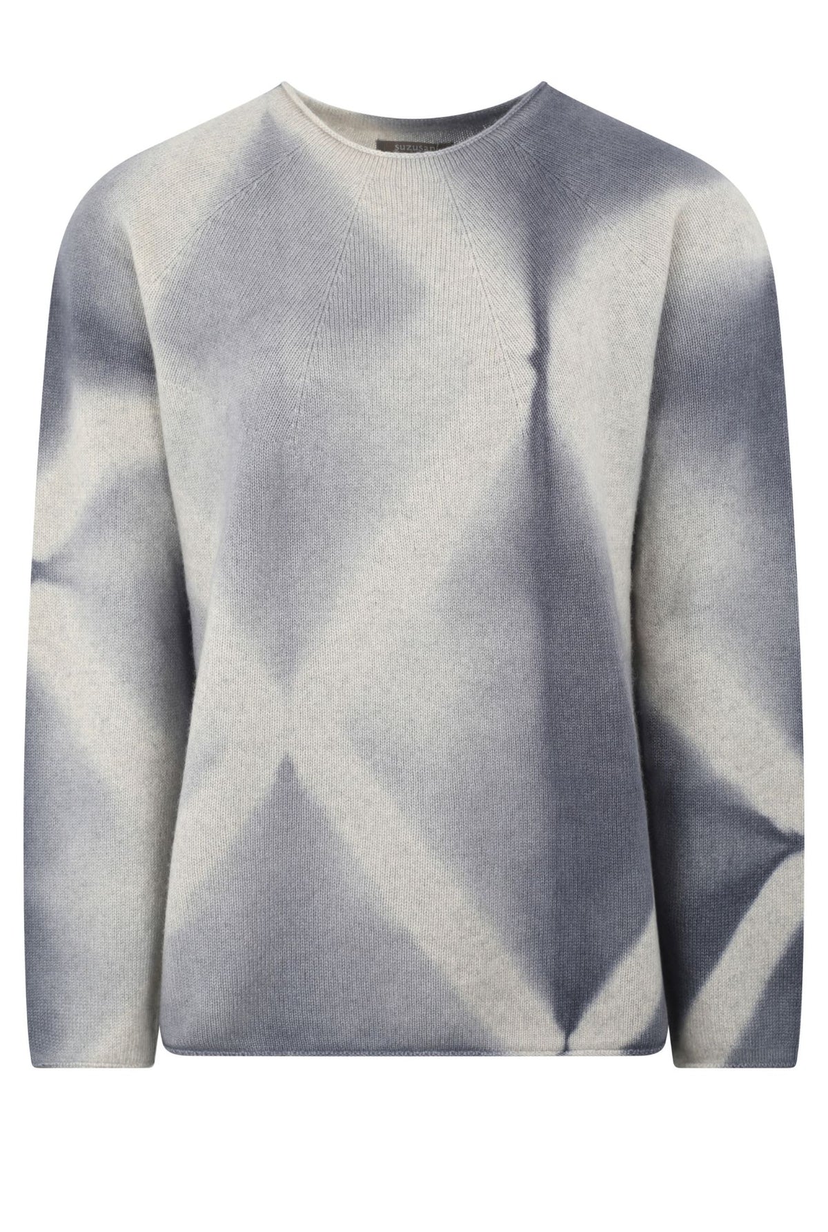Long Cashmere Seamless Pullover - Itajime - Silver Grey - Light Grey