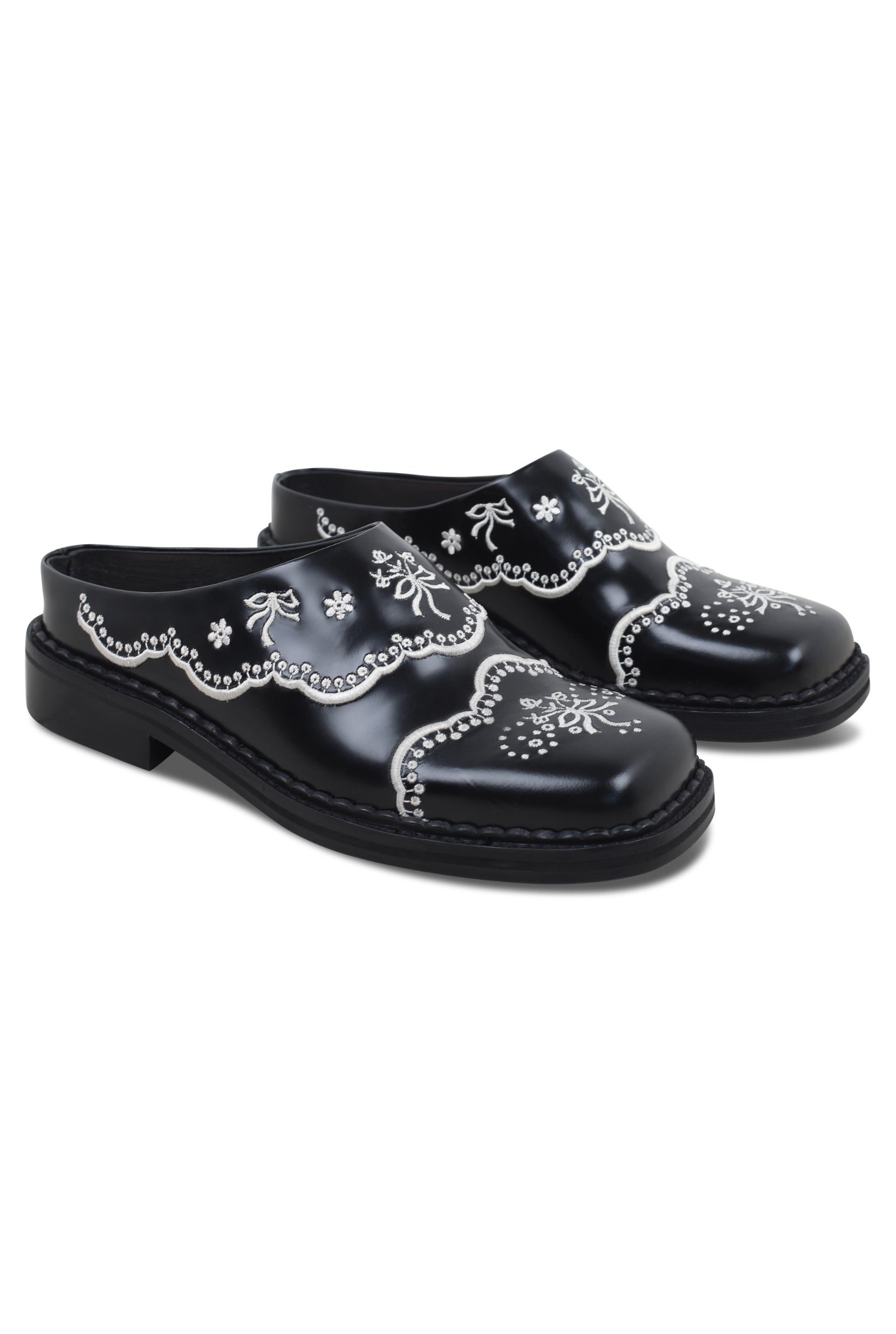 FLORAL LACE MULE