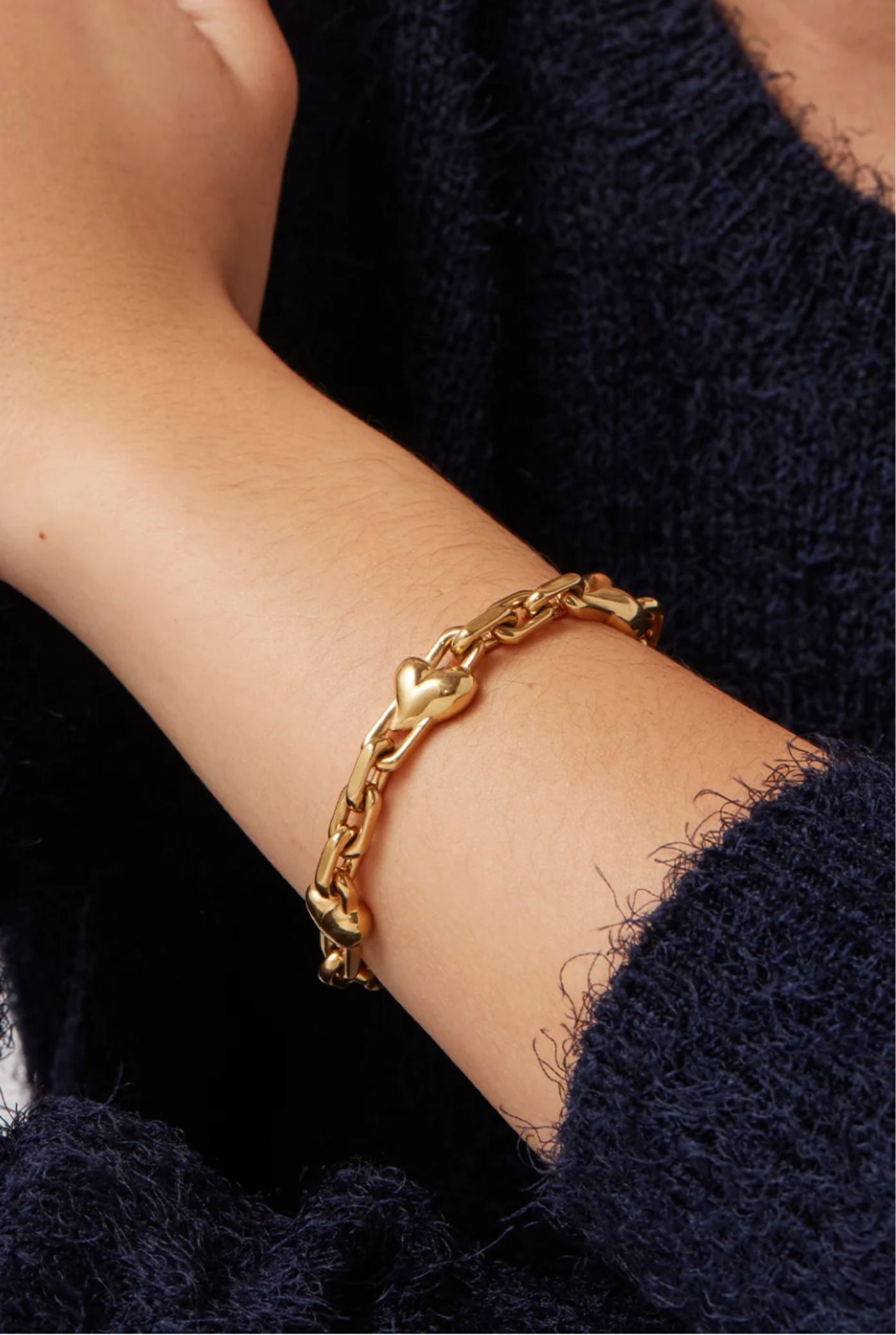 Art Heart Chain Bracelet