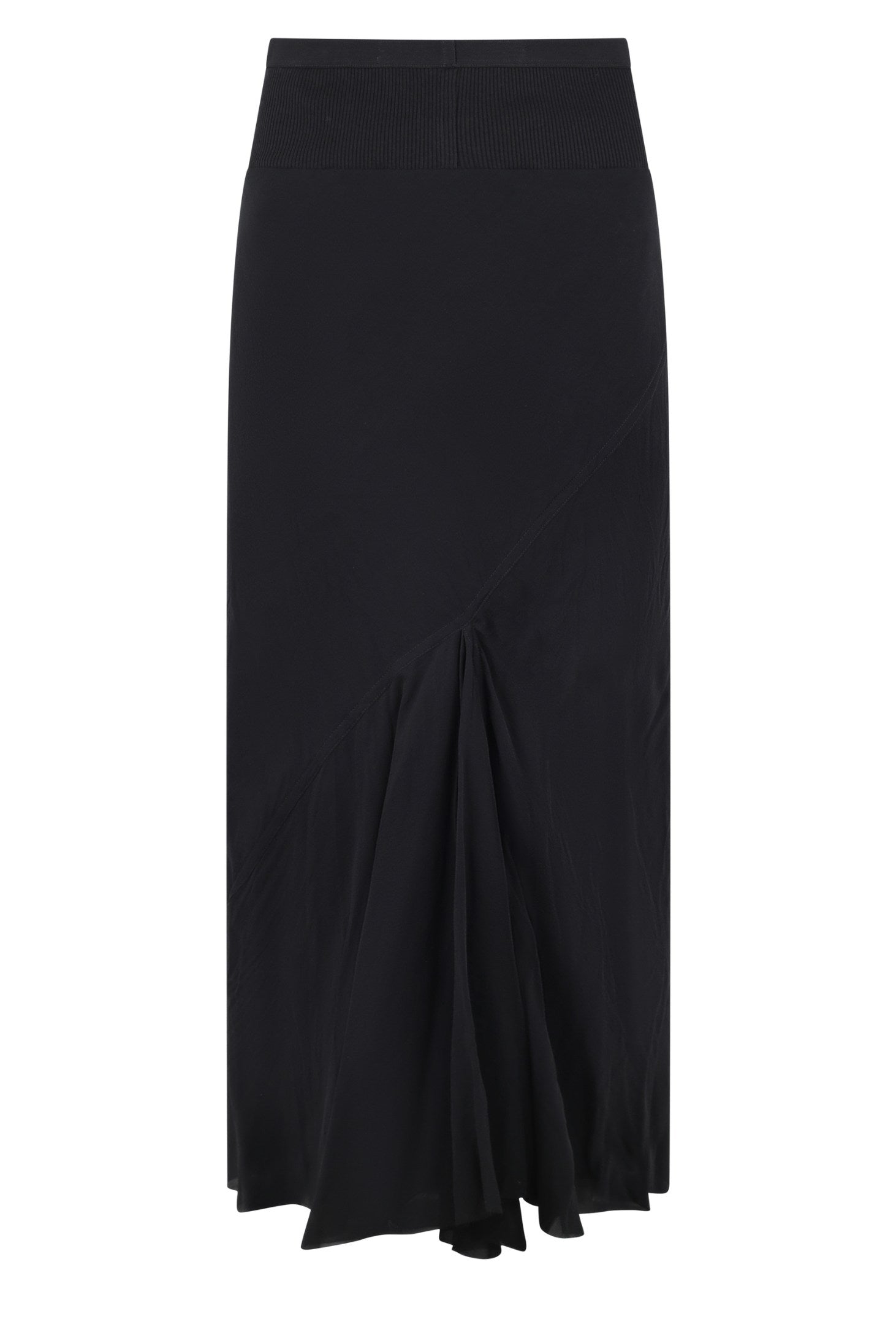 WOVEN SKIRT - CALF BIAS SKIRT RP01F6334 G 09 BLACK