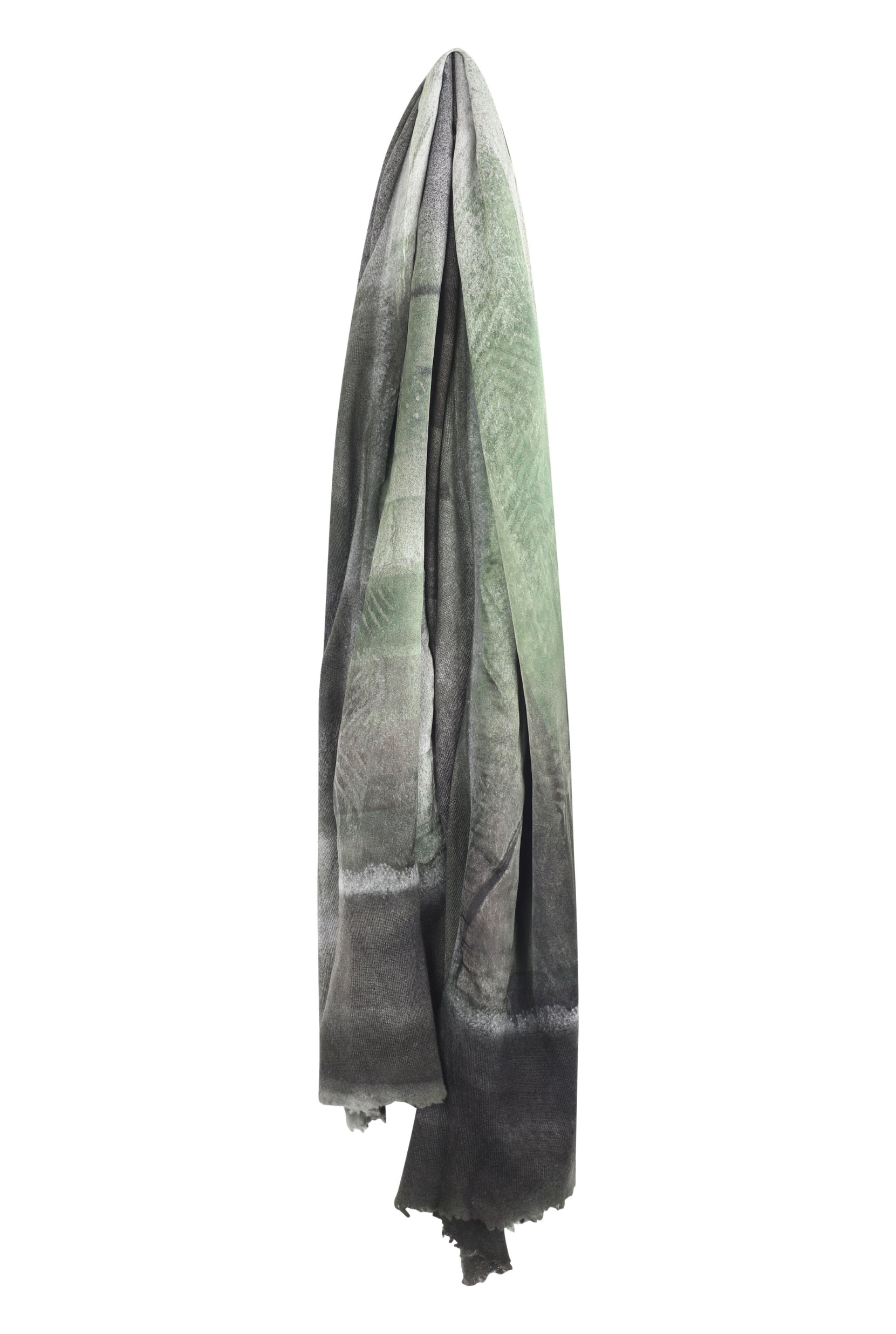 MURALES EFFECT SCARF W/ DESTROYED EDGES 1009CSFVD-X