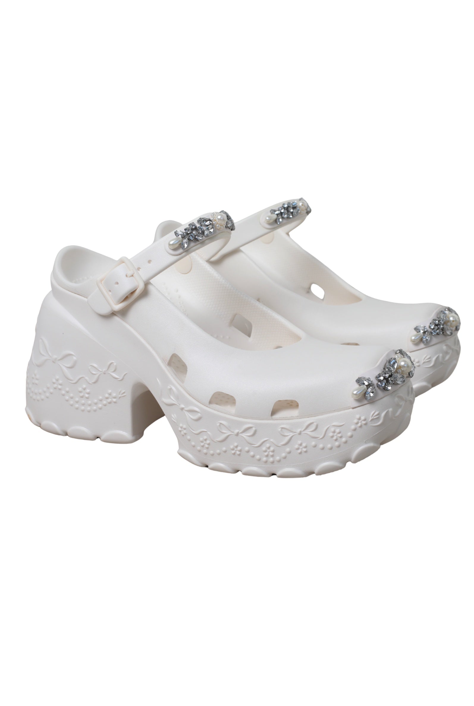 Simone Rocha X Crocs Ballerina Oyster