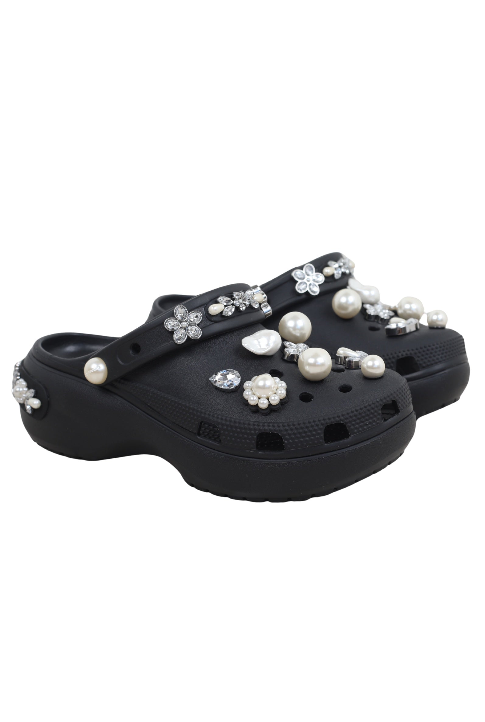 Simone Rocha X Crocs Platform Black