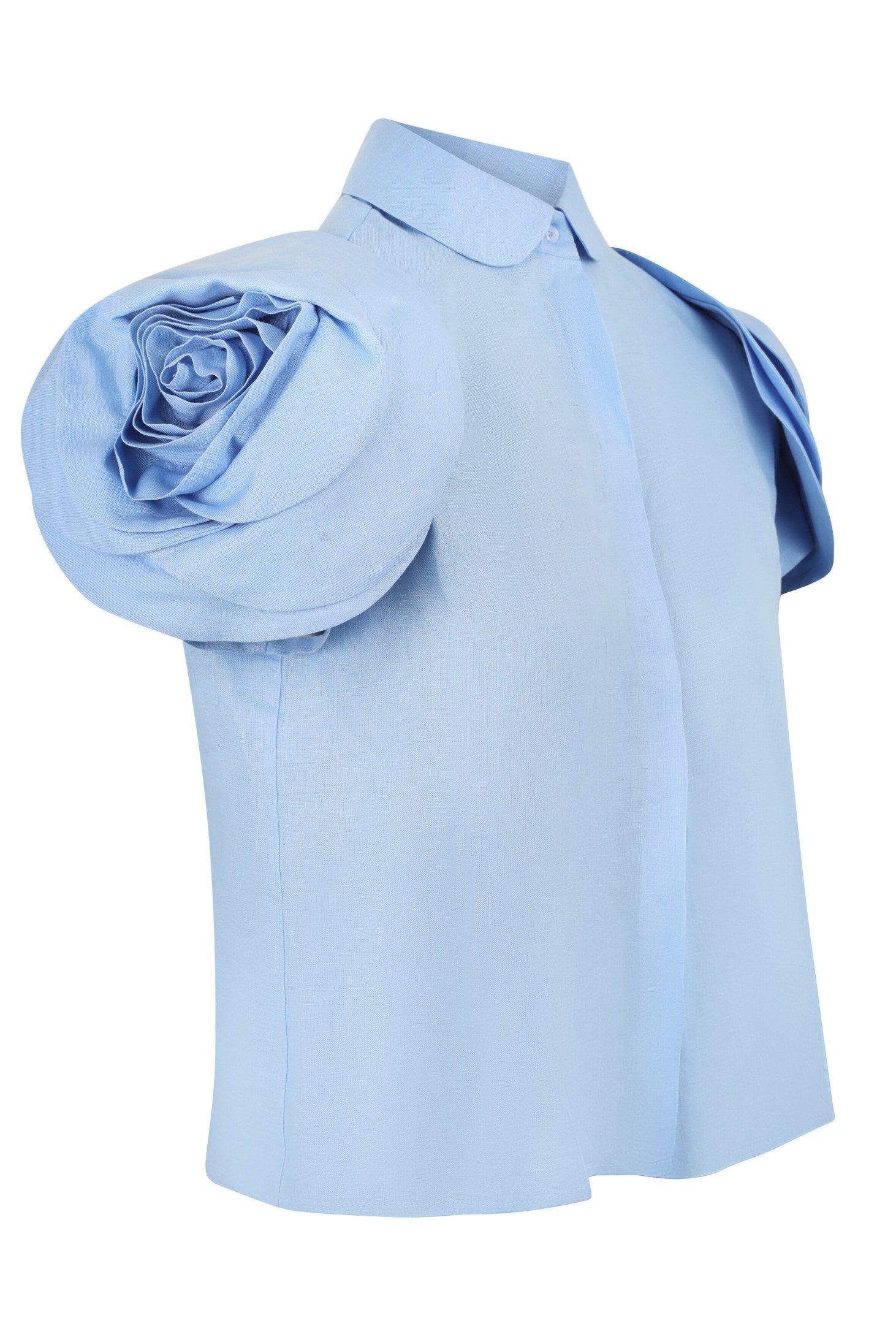 Rose Shirt Cool Blue