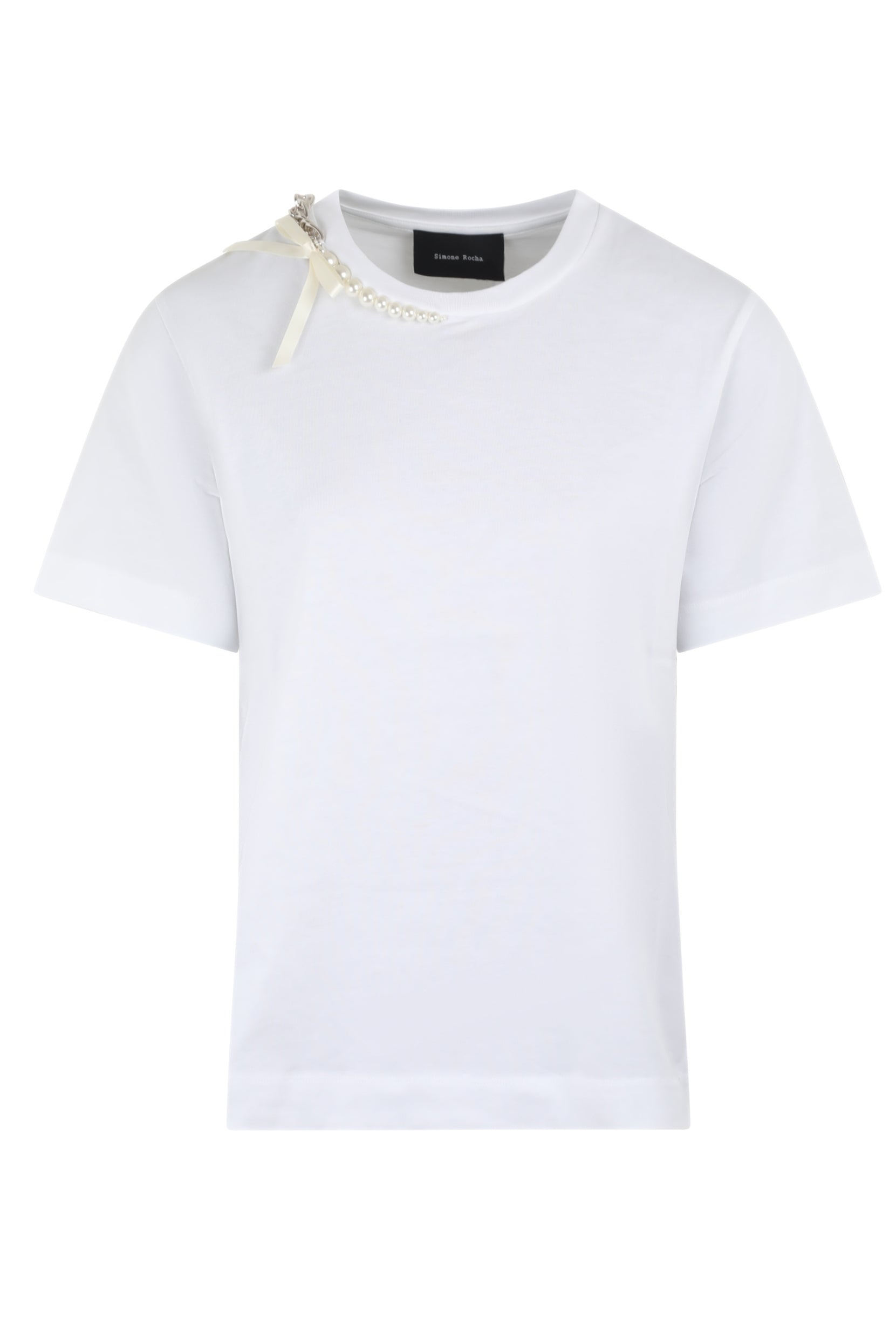 BOY T-SHIRT W/ EMB WHITE