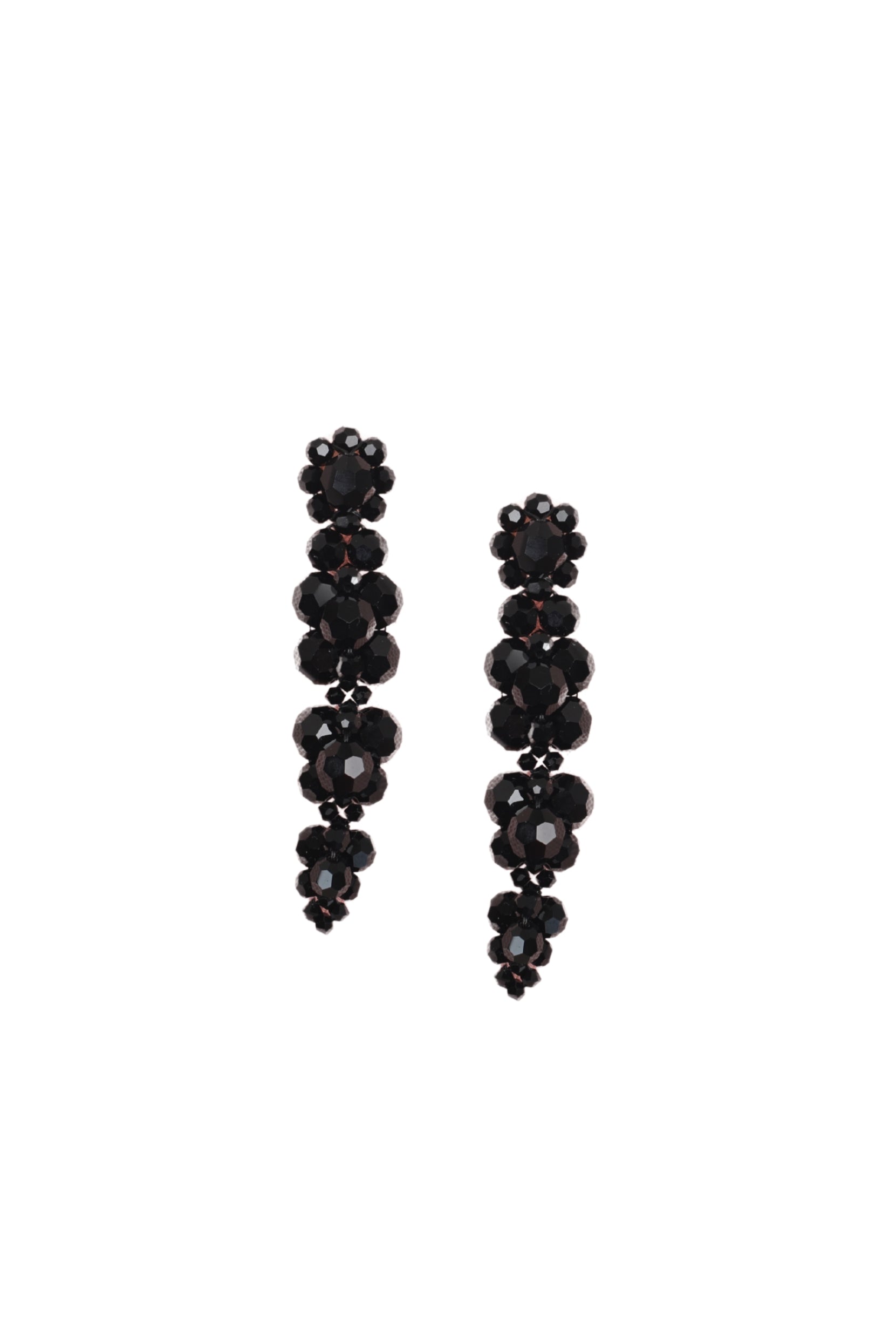 JET CLUSTER DRIP EARRINGS