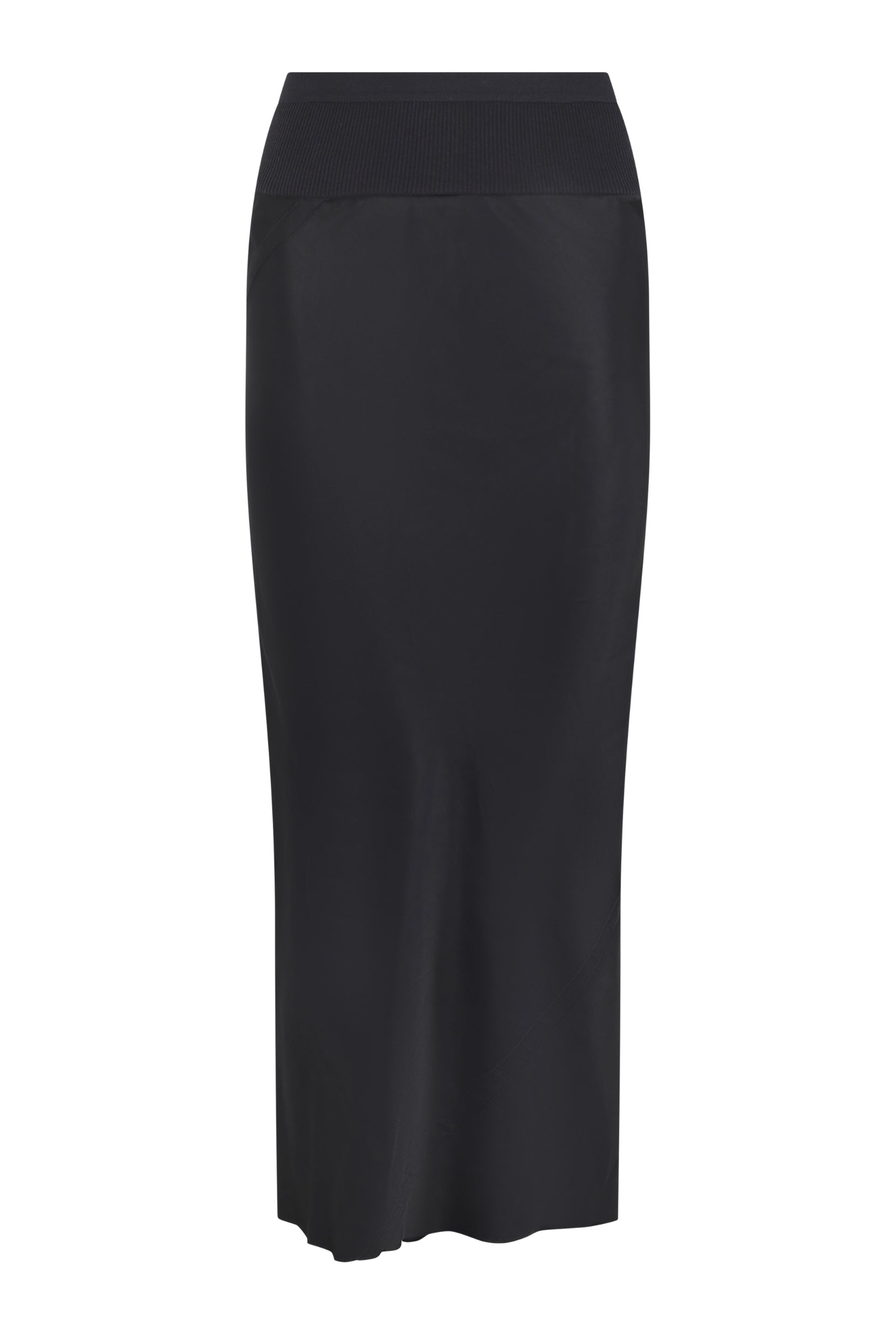 WOVEN SKIRT - CALF BIAS SKIRT RP01F6334 G 09 BLACK