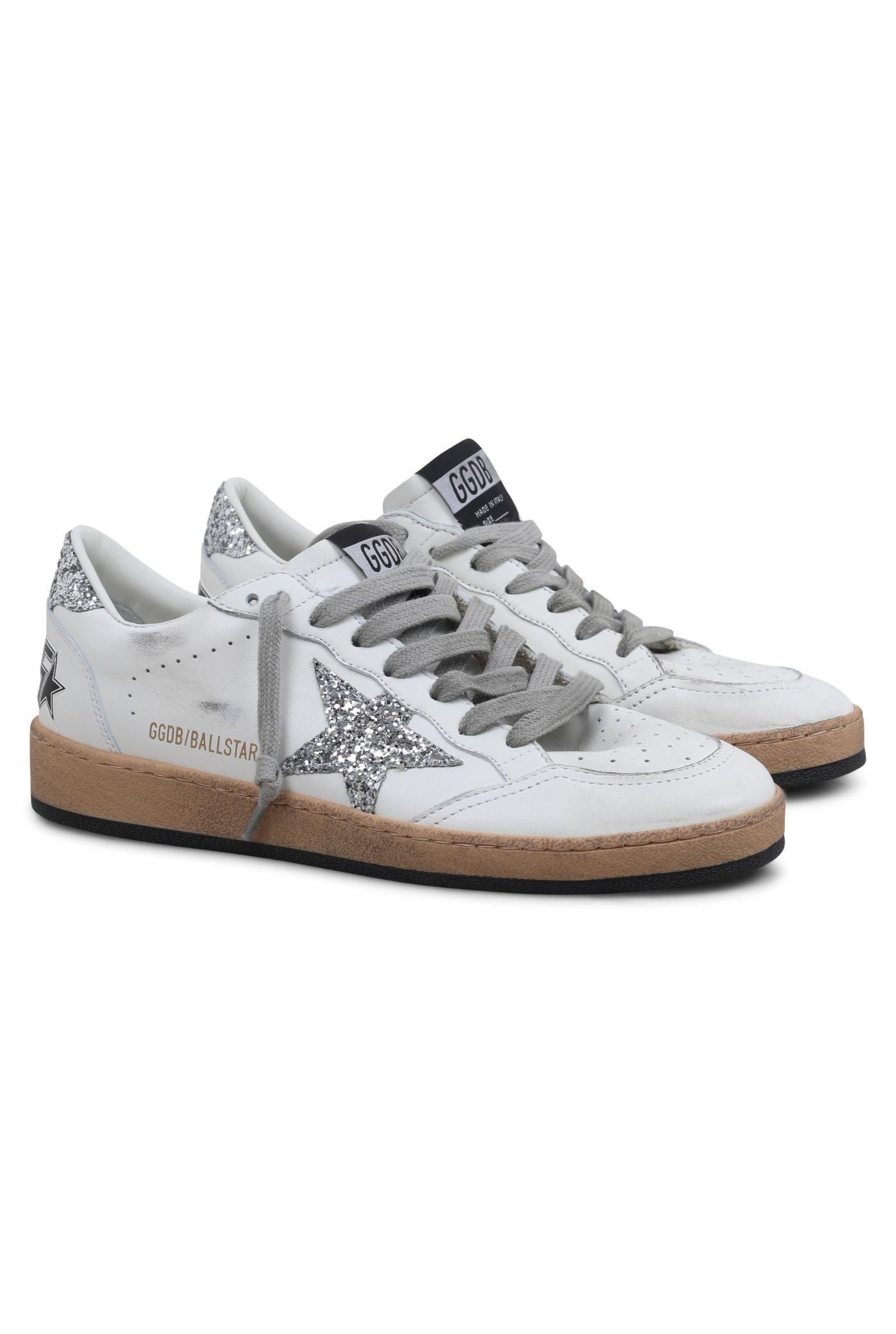 BALLSTAR NAPPA UPPER AND SPUR GLITTER STAR AND HEEL