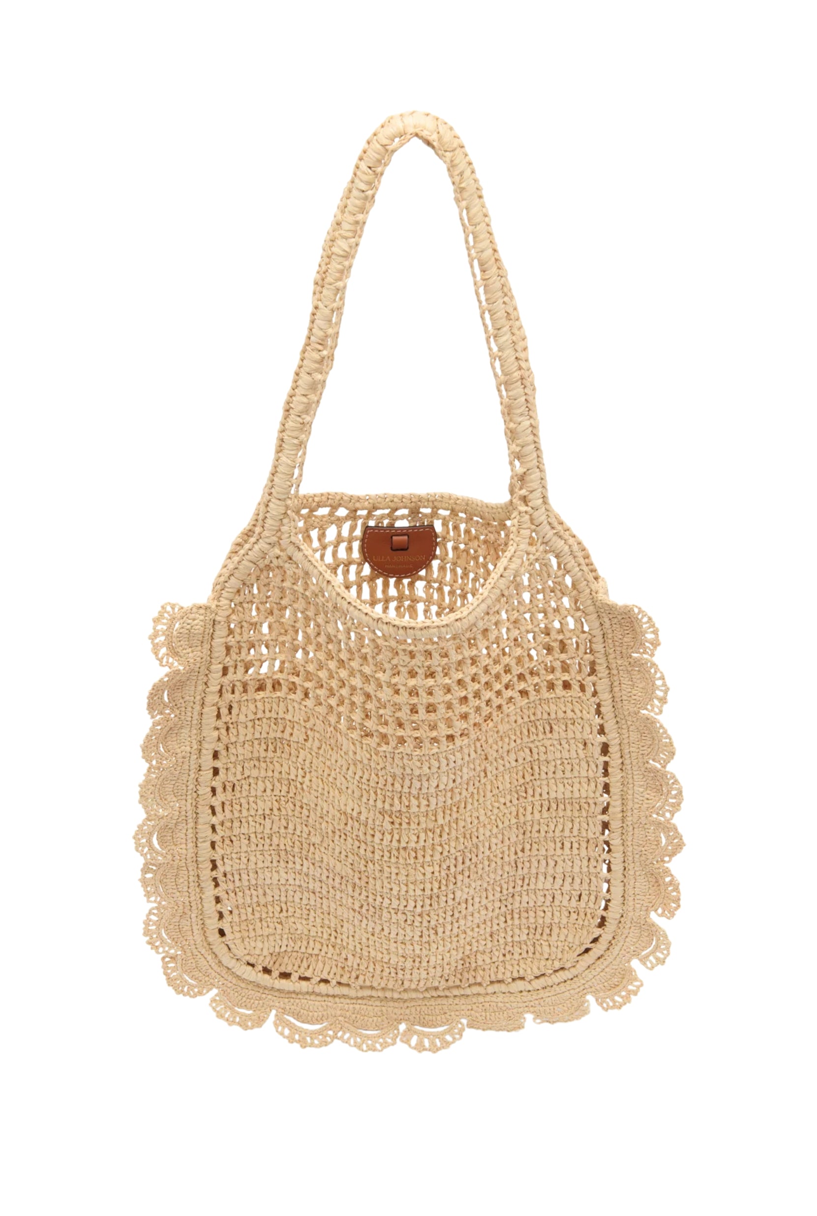 Marina Raffia Flat Tote Natural