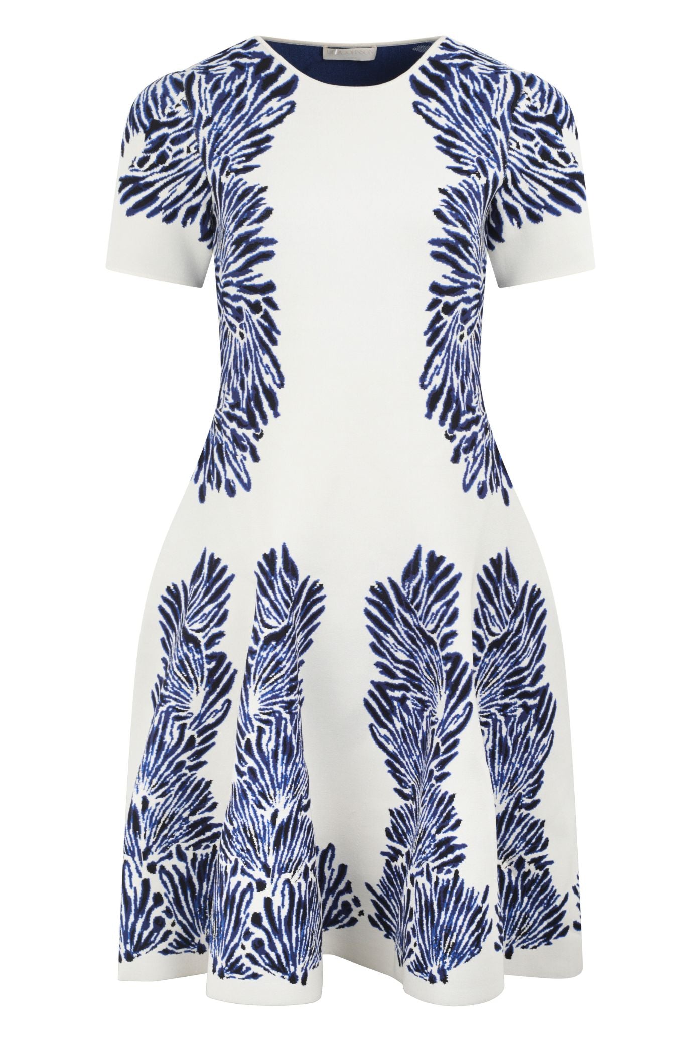 Sofie SS Jacquard Knit Dress Ocean