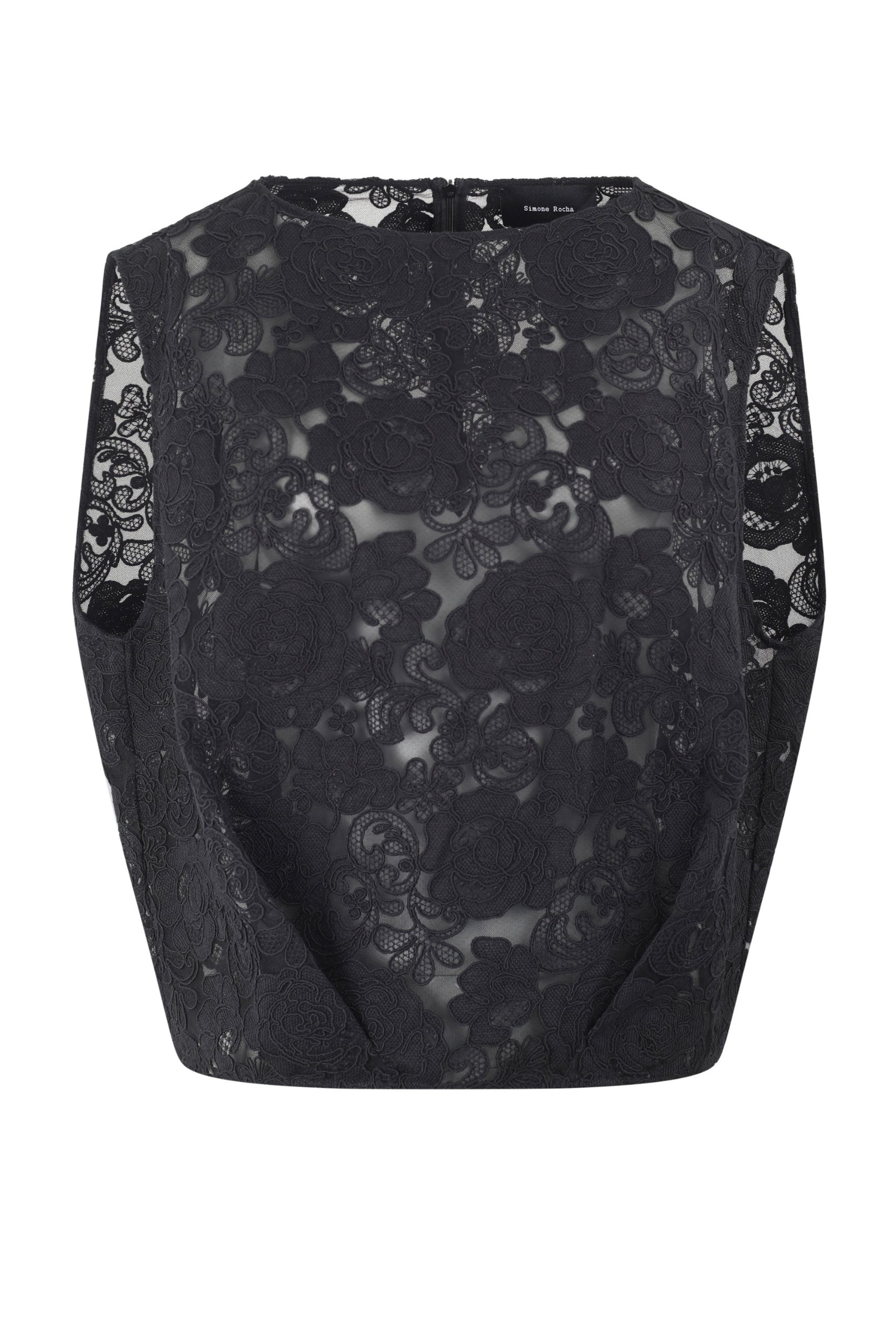 BOXY SMOCK TOP BLACK