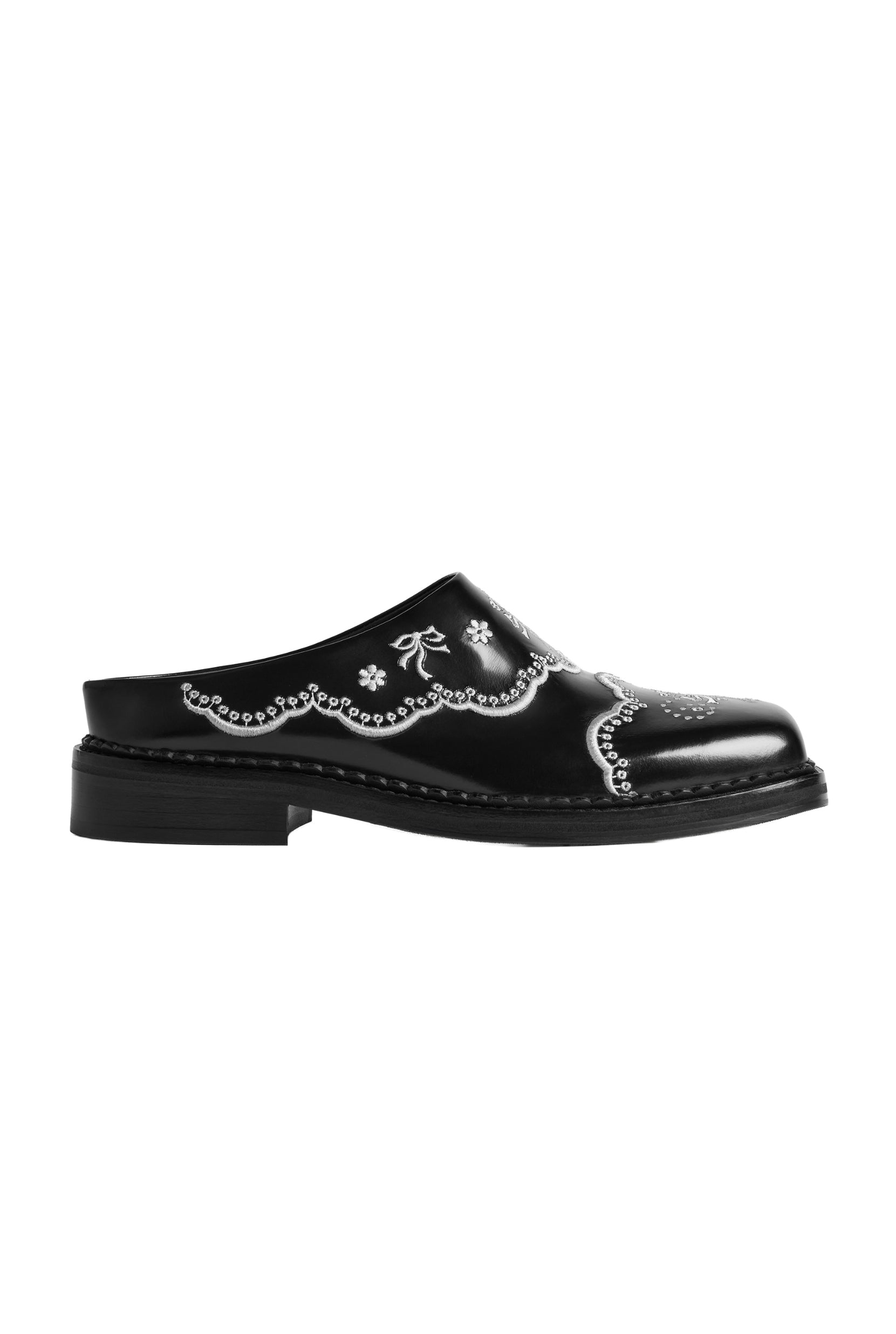 FLORAL LACE MULE
