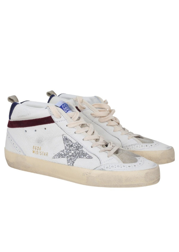 MID STAR NAPPA UPPER TOE AND SPUR GLITTER STAR SUEDE WAVE AND HEEL