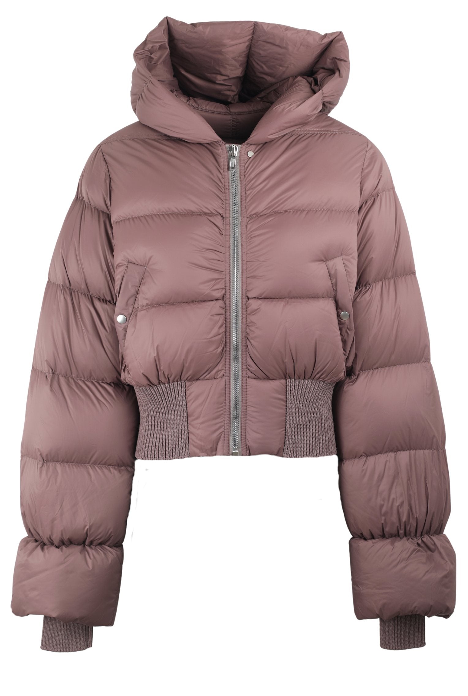 WOVEN BOMBER - CINCHED HOODED JACKET RP02F5775 NPD3 86 GRAPE