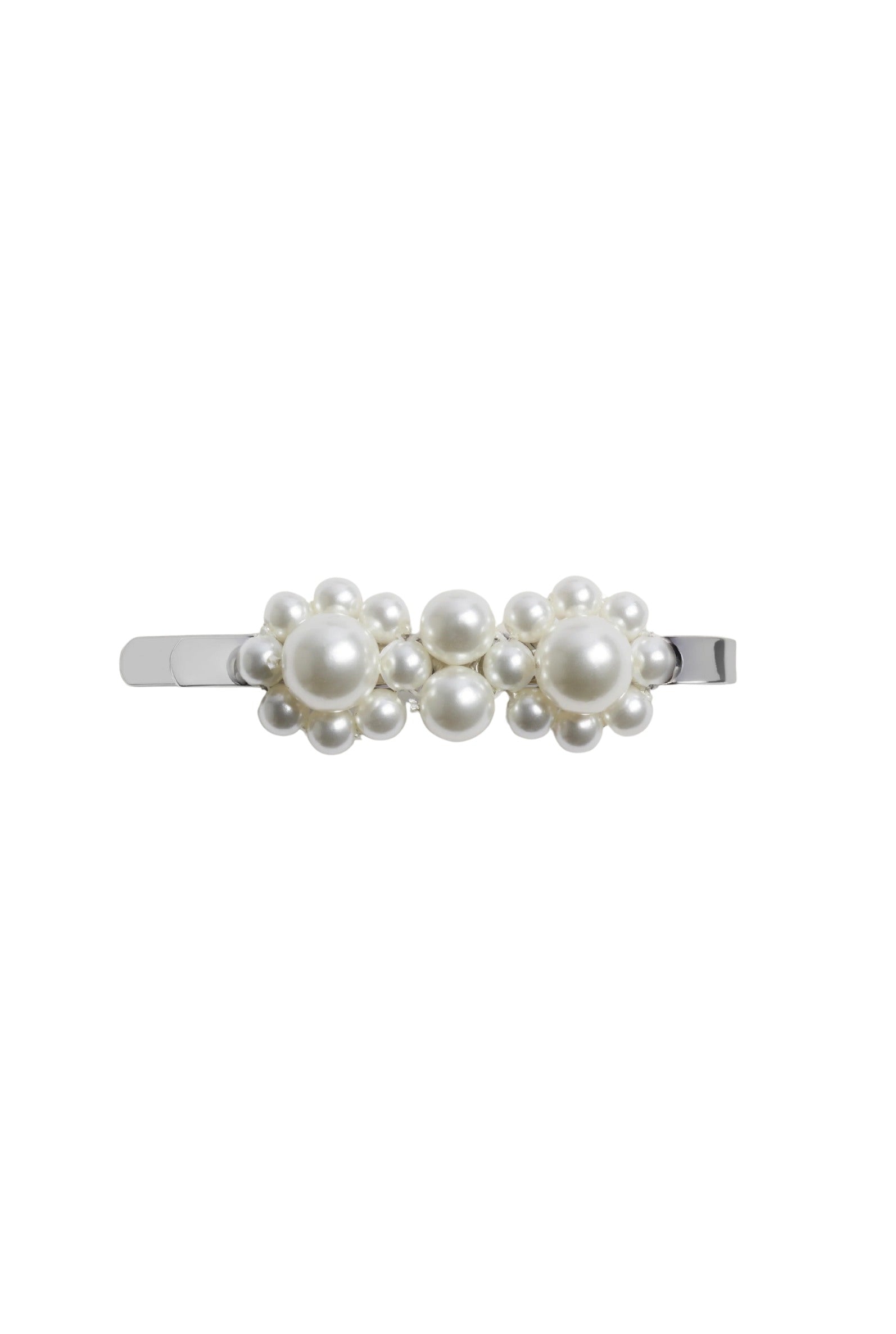 MINI FLOWER HAIR CLIP PEARL AW26