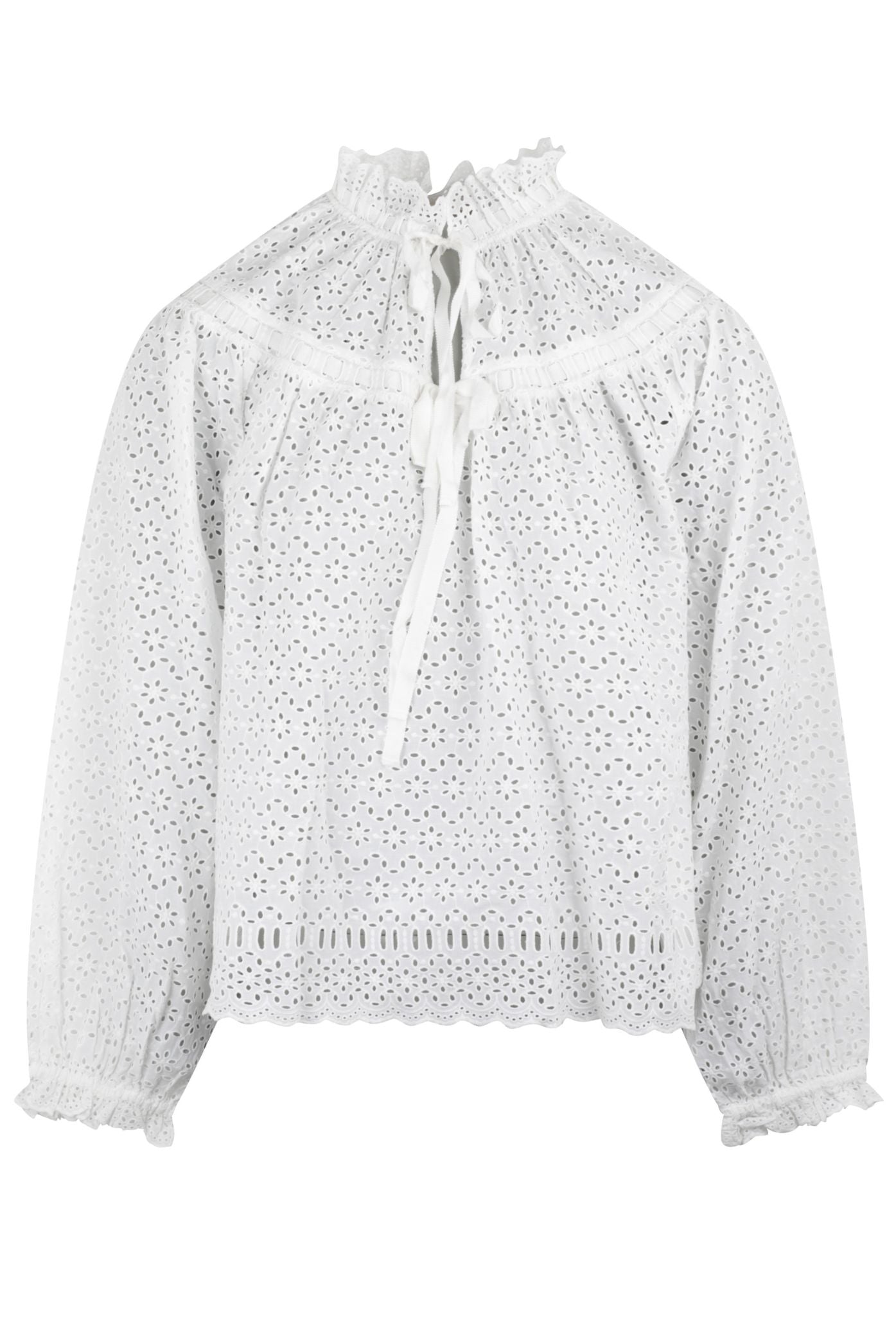 Avelie LS Cotton Blouse Pristine