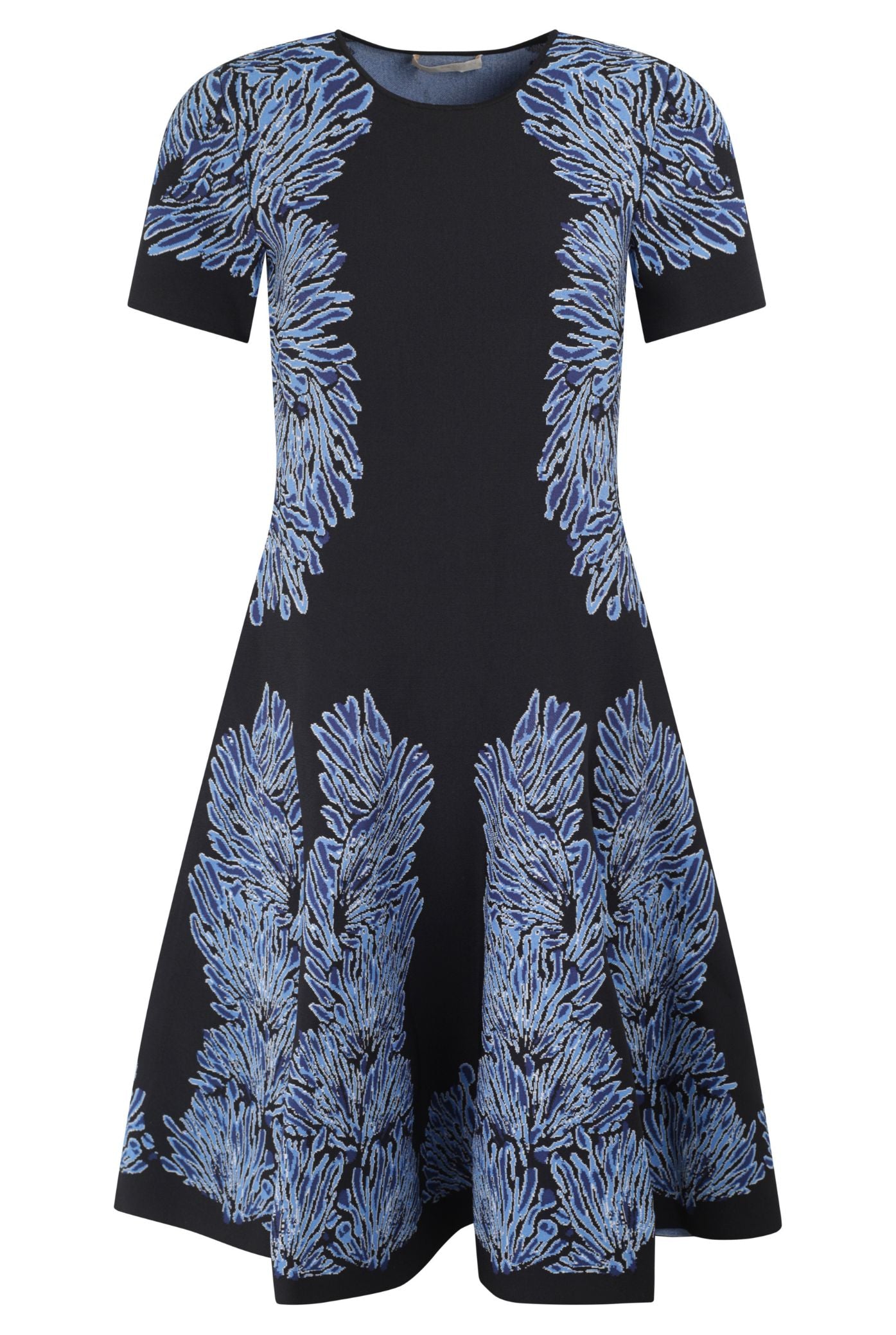 Sofie SS Jacquard Knit Dress Lapis