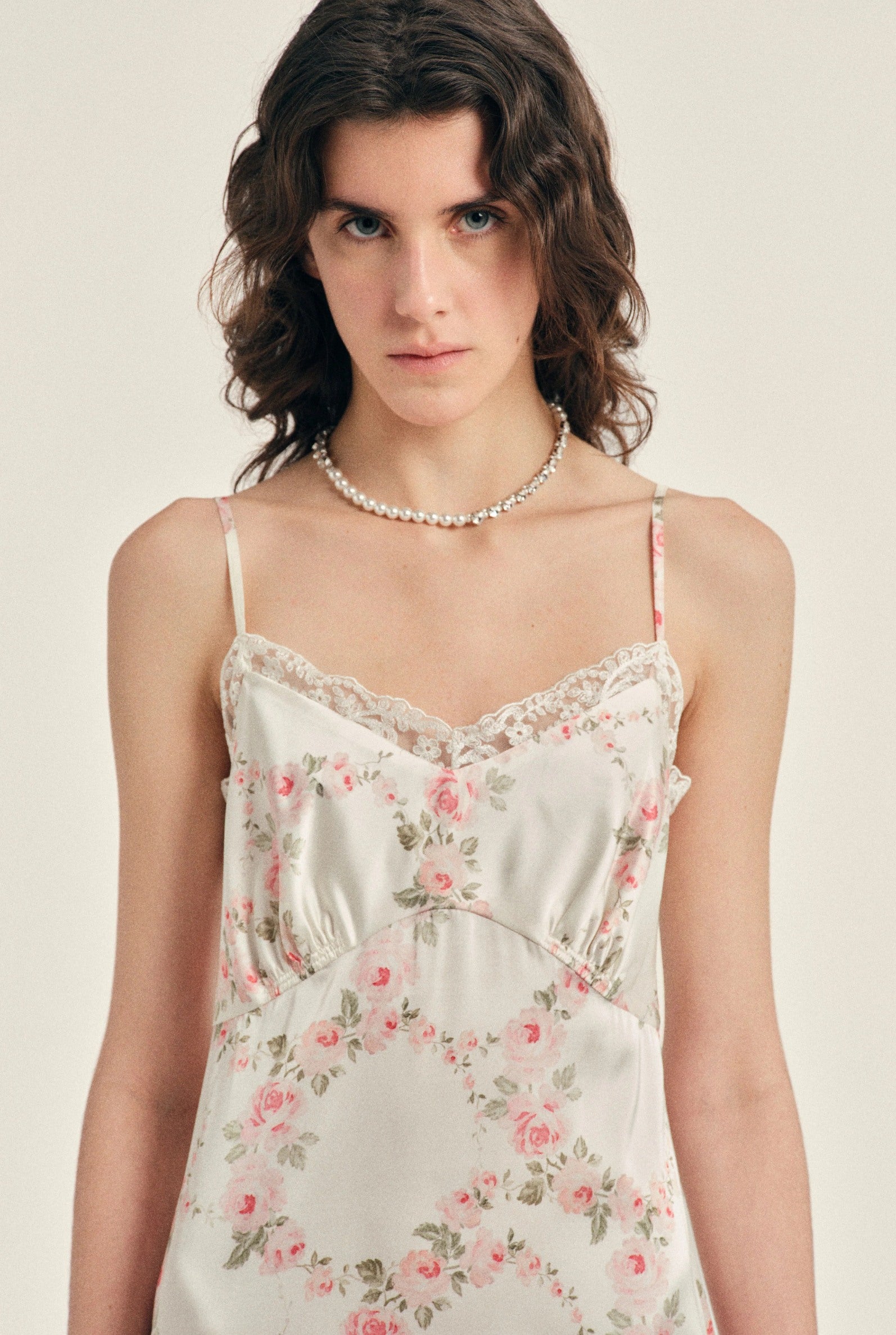 QUARTET PEARL & CRYSTAL HEART NECKLACE