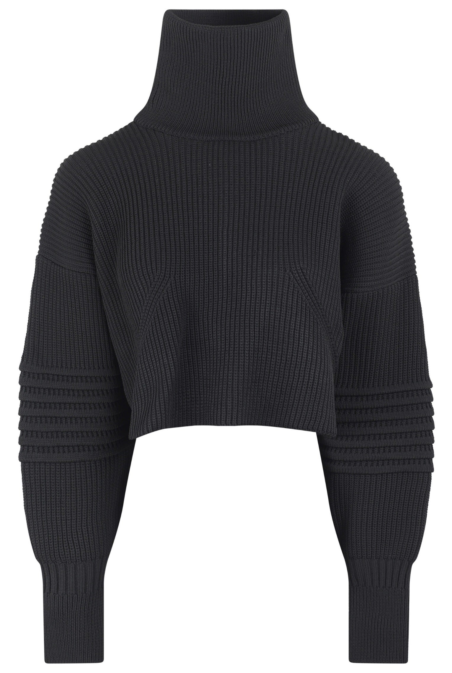 Low Gauge Highneck Cropped Pullover