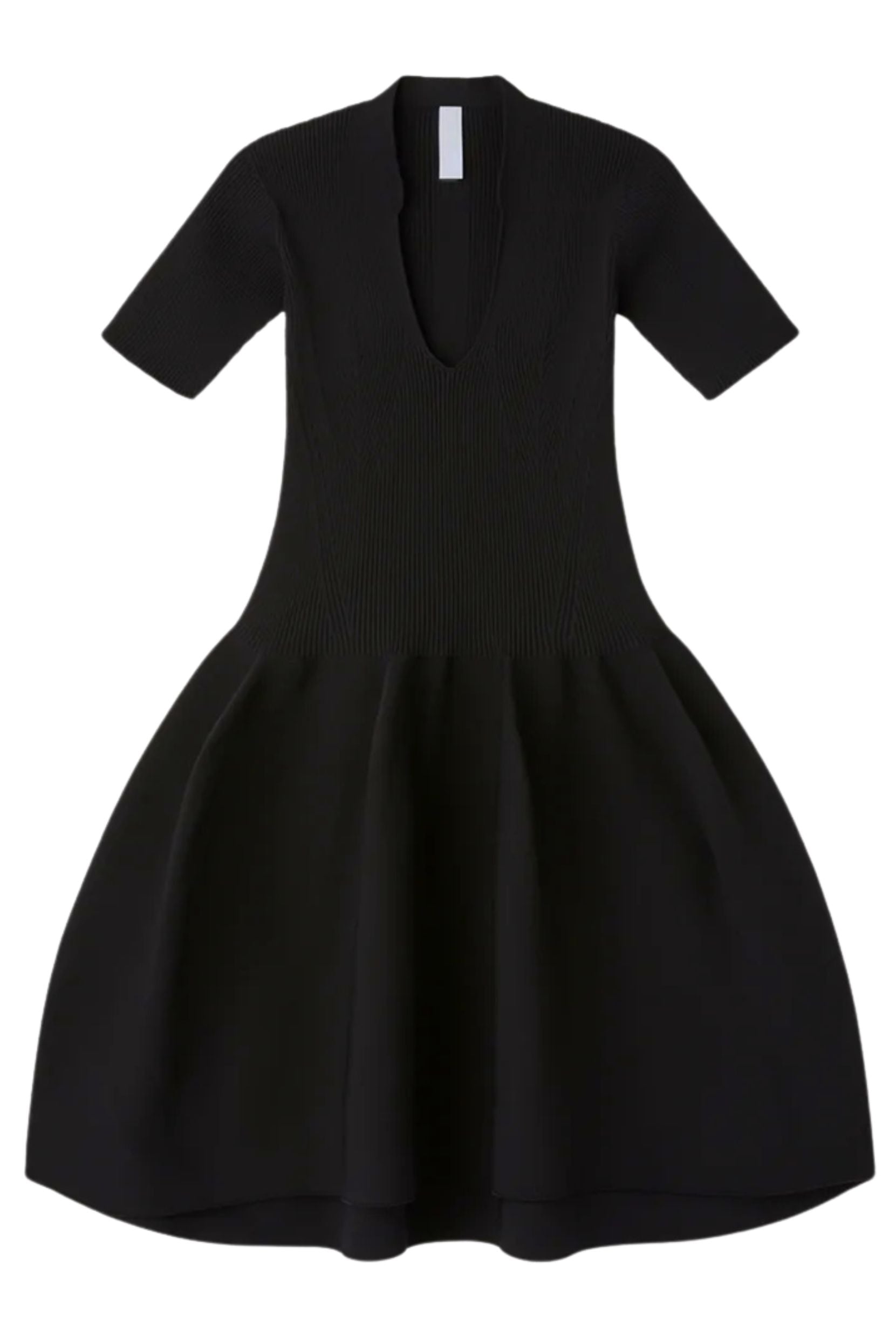 Pottery HS Stand-up Collar Short Sleeve Mini Dress