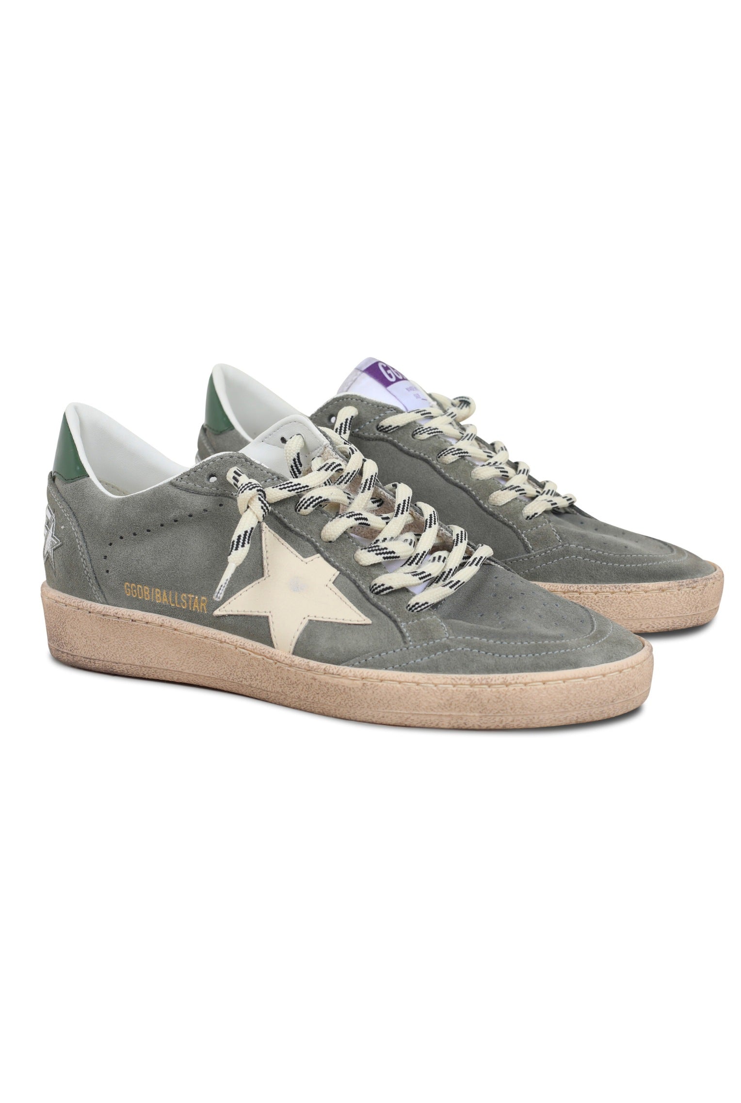 BALLSTAR SUEDE UPPER TOE AND SPUR LEATHER STAR AND HEEL