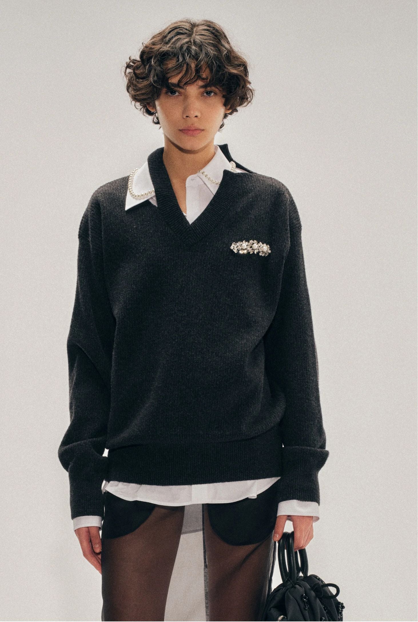 MERINO SEAM BITE JUMPER W/ EMB