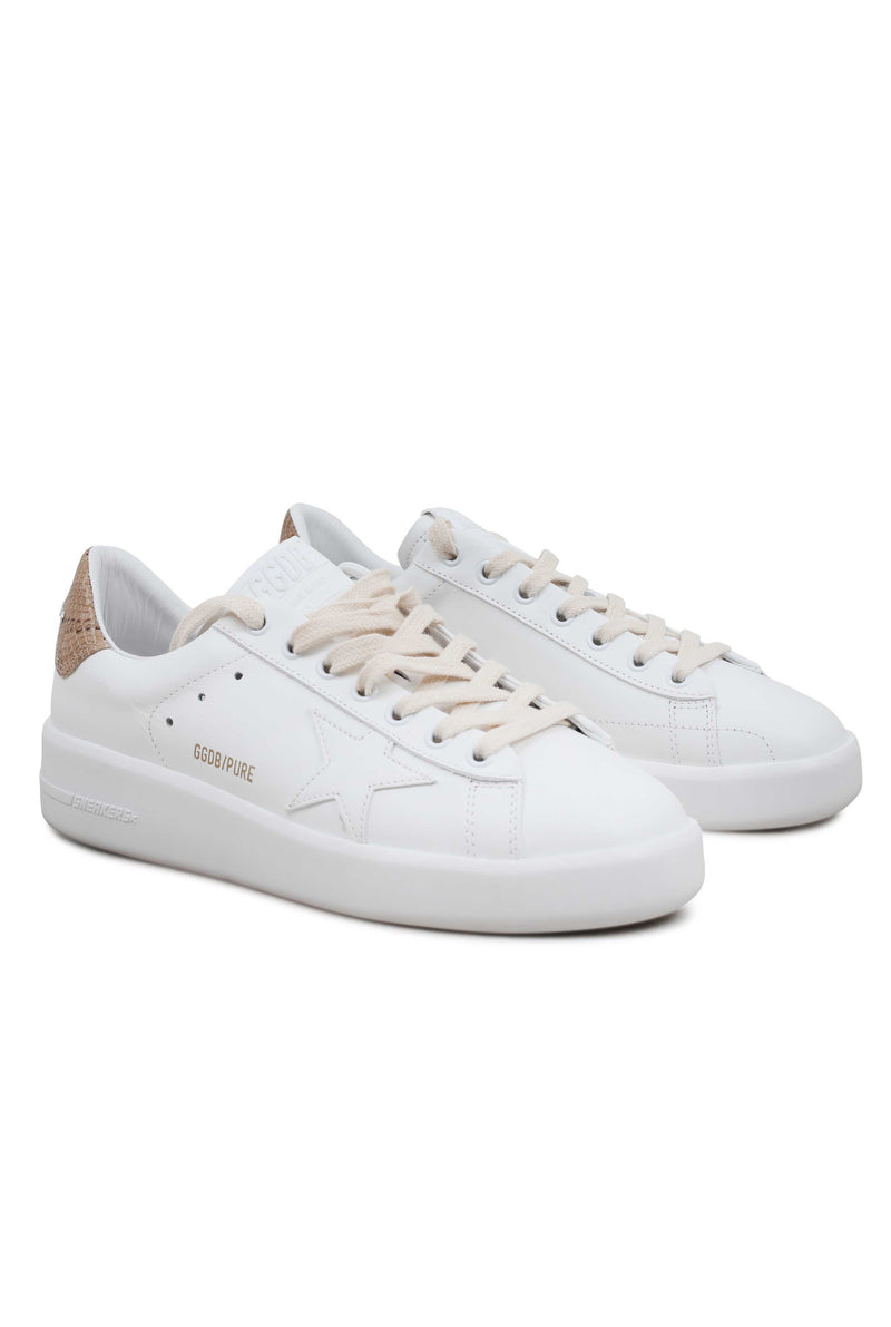 white pure star sneakers
